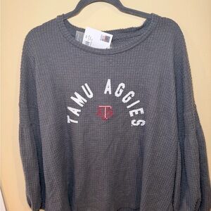 TAMU Aggies Charcoal Crew Neck Sweater
